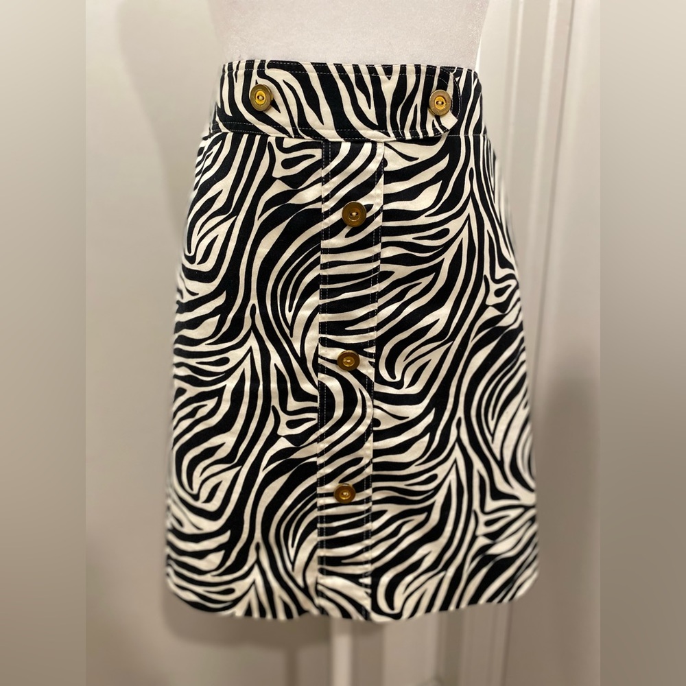 Sport Haley Black & White Zebra Printed Mini Golf Skirt Athletic Skort- Size 6